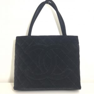 シャネル　ベロア　マトラッセ　トートバッグ